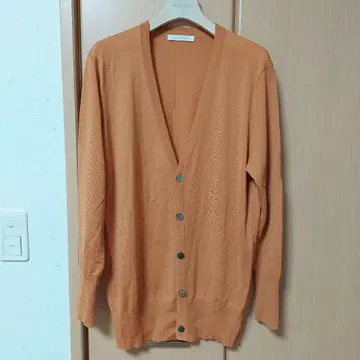 GALERIE VIE 오렌지 V넥 가디건