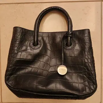 FURLA 천연 가죽 크로커다일풍 토트백