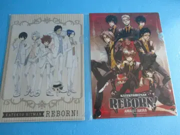 미사용 가정교사 히트맨 리본 클리어 파일 2종 점프 페스타