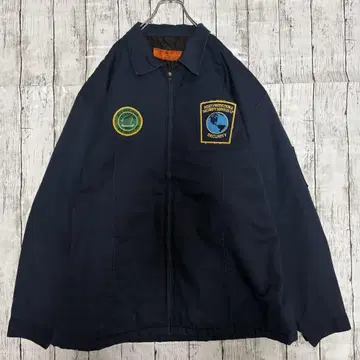 US 구제 의류 RED KAP 자수 패치 워크 자켓 XXL