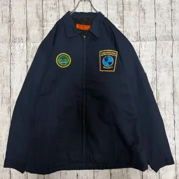 US 구제 의류 RED KAP 자수 패치 워크 자켓 XXL