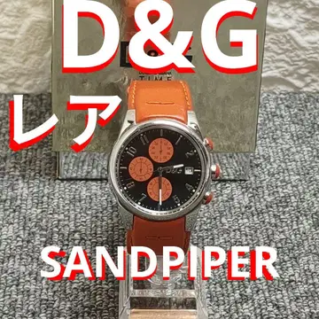 레어 돌체앤가바나 크로노그래프 D&G 아날로그 손목시계 오렌지