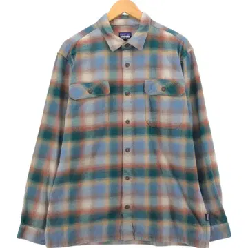 patagonia 피오르드 플란넬 셔츠 옴브레 체크 빈티지