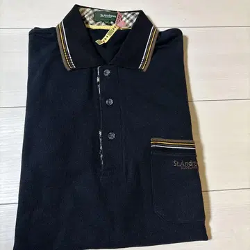St.Andrews 긴팔 피케 셔츠 LL 네이비