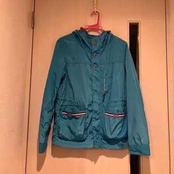 후드 부착 파랑 마운틴 후드티