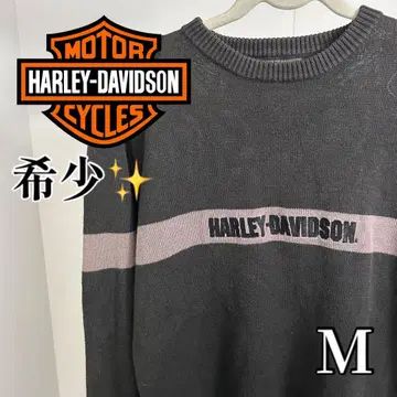 HARLEY-DAVIDSON 스트라이프 스웨터 그레이