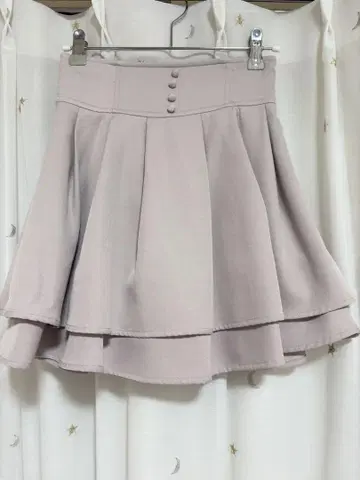 evelyn 에블린 더블 플레어 스커트 핑크