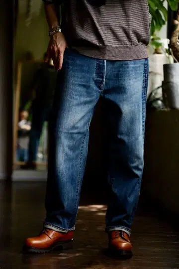 A.PRESSE Washed Denim Wide pants