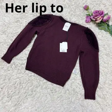 Her lip to 스웨터 비쥬-