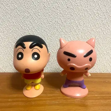 짱구는 못말려(크레용 신짱) 부리부리좌에몽 피규어 세트 짱구 신노스케