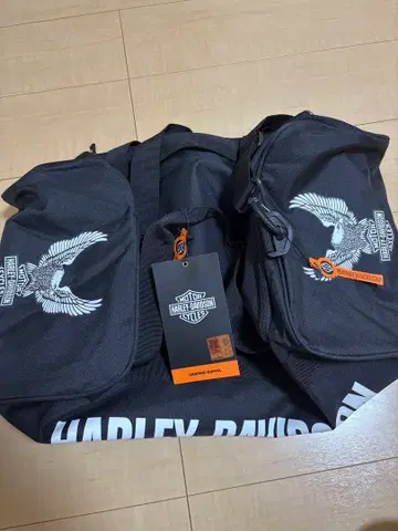 Harley Davidson 블랙 보스턴 백 백팩