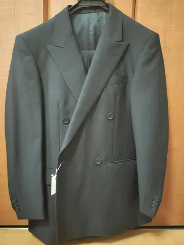 블랙 포멀 예복 수트 세트 더블 포멀 아오야마 A4