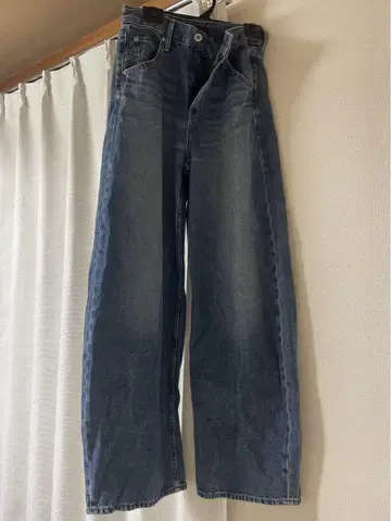 UNIQLO 배기 커브 청바지 23 blue