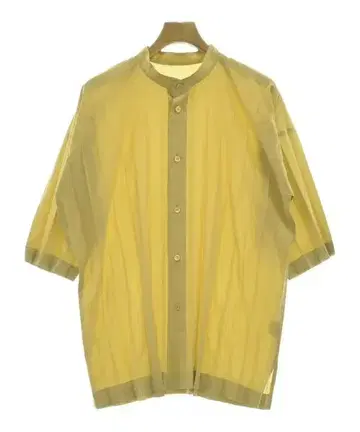 옴므 플리츠 캐주얼 셔츠 남성용