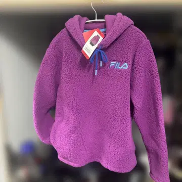 FILA 플리스 후드티 M 사이즈 보라색