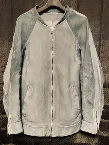 정가 33만 엔 금기 인카네이션 스카잔 타입 콤비 가죽 자켓