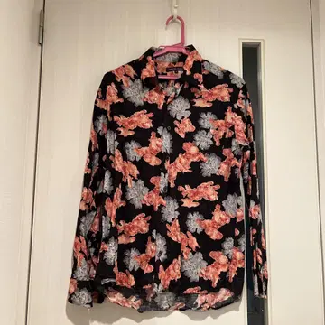 ABBY VILL PRESS 꽃무늬 긴팔 셔츠 M