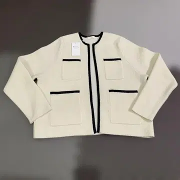 [ Ballsey ] 울 나일론 부클레 프론트 오픈 가디건 S