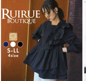 RUIRUE BOUTIQUE 블랙 긴팔 상의 M