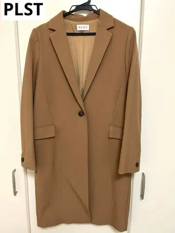 PLST 플라스테 체스터 코트 롱 코트 S 카멜 베이지