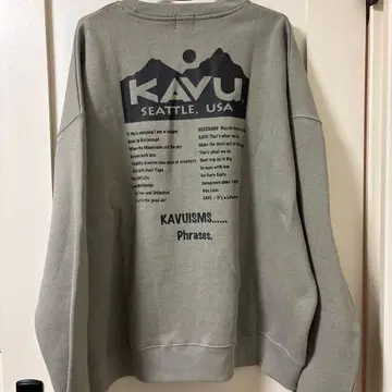 KAVU 맨투맨 프릭스스토어 새상품 그레이지