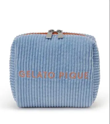 코듀로이 파우치 블루 gelato pique