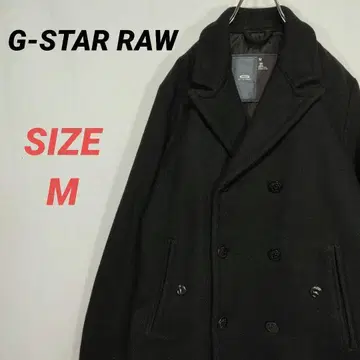 G-STAR RAW 지스타로우 피 코트 남성용 로고 버튼 M 사이즈