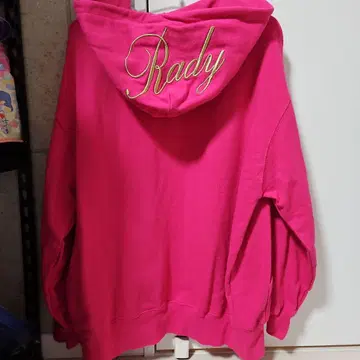 Rady 후드 부착 후드티 핑크