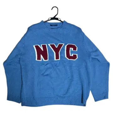 CPCM NYC 로고 스카이블루 스웨터