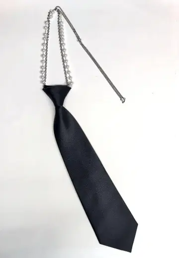 HARE 블랙 넥타이 목걸이