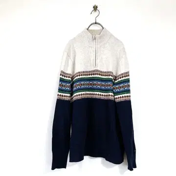 [ TOMMY HILFIGER ] 타미힐피거(L) 니트 하프 지퍼