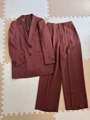 THE SUIT COMPANY 수트 컴퍼니 팬츠 셋업 브라운
