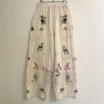todayful Embroidery Patchwork Trousers