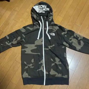 THE NORTH FACE 카모 패턴 후드티 M