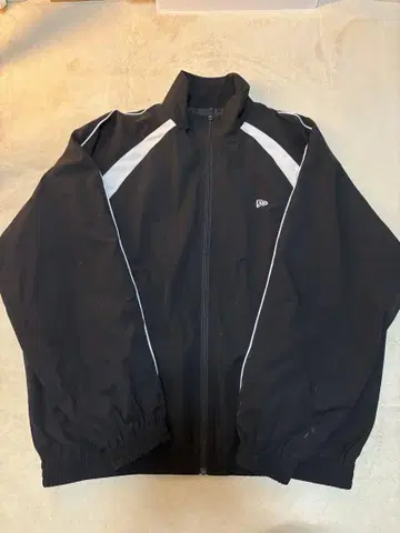 New Era 블랙 XL 나일론 자켓