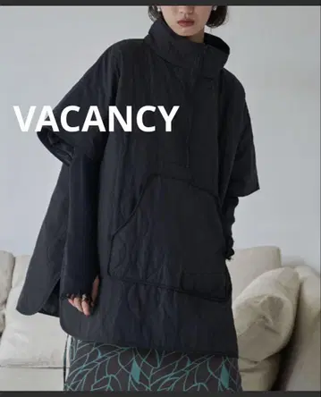 VACANCY 쿼터 지퍼 퀼팅 자켓 FREE 블랙 베스트