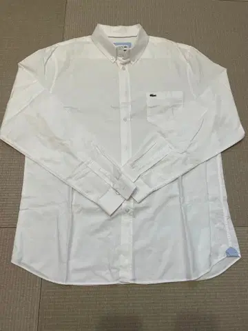 LACOSTE 화이트 긴팔 셔츠