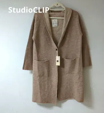 스튜디오 클립 롱 코트 M 택 포함 미사용