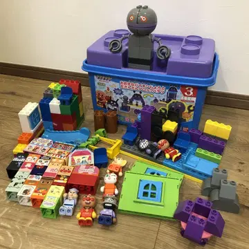 호빵맨 블록 라보 커다란 세균성 및 다단단 블록 버킷