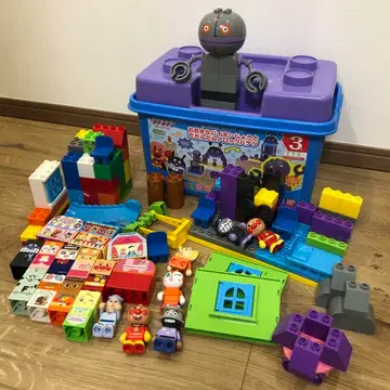 세일 호빵맨 블록라보 커다란 세균성 및 다다단 블록 통