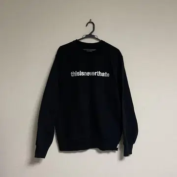 [인기] thisisneverthat 맨투맨 로고 자수 블랙 L