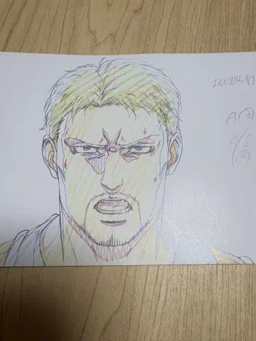 진격의 거인 라이너 원화풍 카드 클립 배지