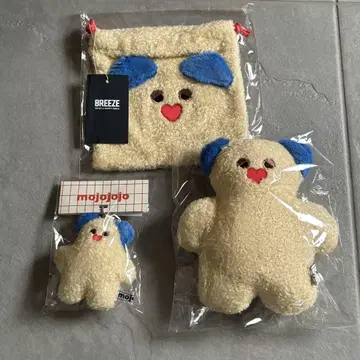 mojojojo BREEZE 콜라보 봉제 인형 참 복조리 3종 세트