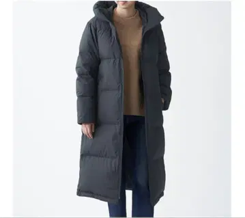 컨디션 최상 MUJI 롱 다운 블랙 L