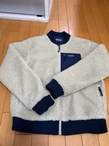 Patagonia 레트로x 보아 블루종 자켓 S 베이지