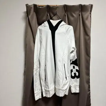 Y-3 후드티 화이트/블랙
