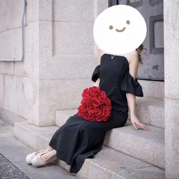 머메이드 롱 드레스 [ M ] 웨딩 브라이덜 촬영 블랙 타이트