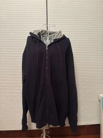 Champion 네이비 후드 부착 후드티 L