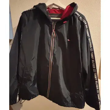 TOMMY HILFIGER 나일론 자켓 L 블랙/빨간색