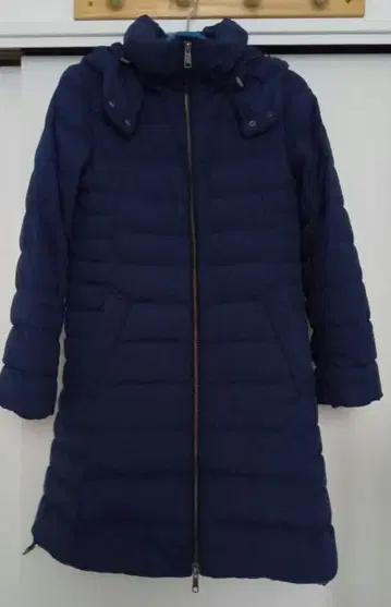 무인양품 다운 코트 여성용 네이비